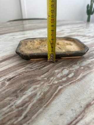 Maceta bonsai cerámica y piedra