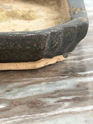 Maceta bonsai cerámica y piedra