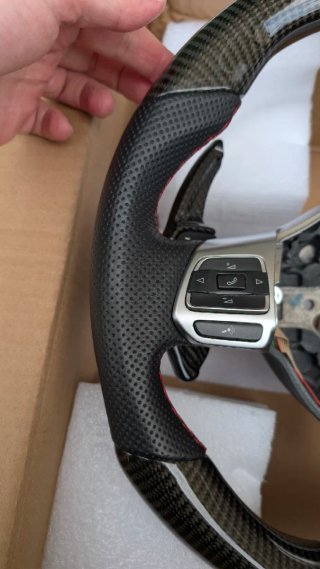 Volante Fibra Carbono Golf GTI 6