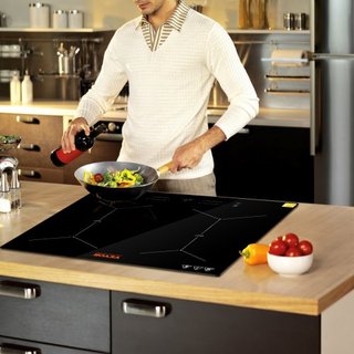 Placa de Cocina Eléctrica de 24 pulgadas 4 Quemadores de Vidrio Cerámico con Control Táctil