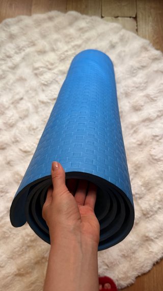 Esterilla Yoga mat Azul 0.8 cm, Ancho