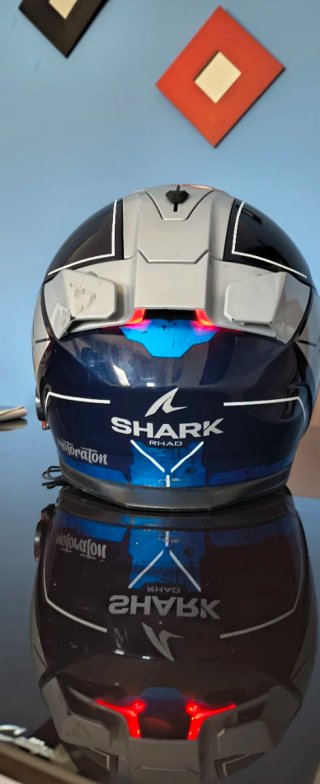 Casco de moto Shark azul