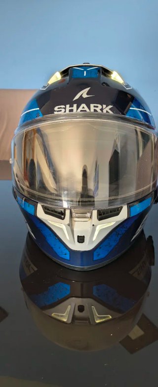 Casco de moto Shark azul