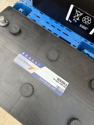 2 Baterías Ozonyx GZX256.A 12V 250Ah