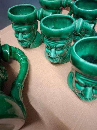 Set di brocche 6 + 1 verdi