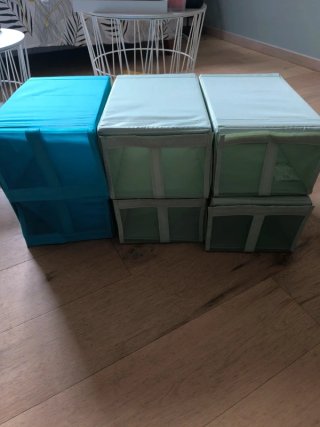 Lote 6x Organizadores IKEA 22x34x16 cm