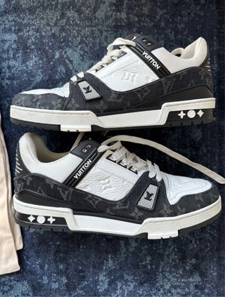 Tênis Louis Vuitton Denim Preto e Branco