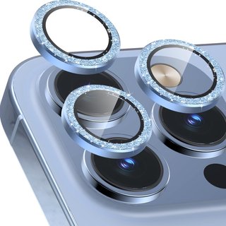 Protettore per fotocamera CloudValley in vetro temperato blu
