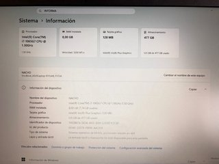 Ordenador ASUS VivoBook 15 Intel Core i7