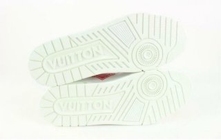 Tênis Louis Vuitton Nigo Branco Vermelho