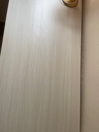 Escritorio madera y metal blanco