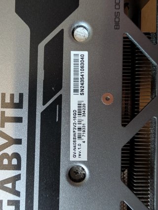 Gigabyte RTX 4080 SUPER 16GB + Factura