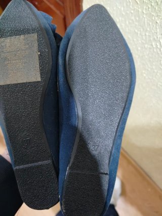 Bailarinas azul marino talla 37 sin usar