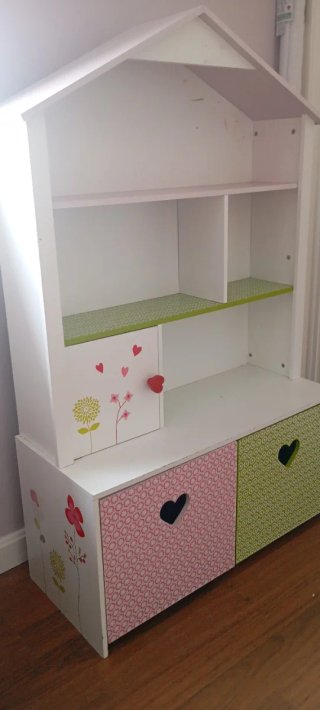 Estantería casita madera