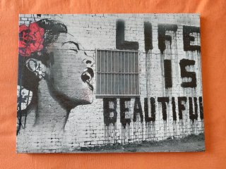 3 lienzos Banksy