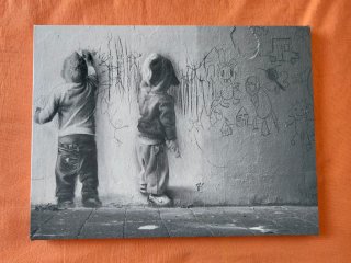 3 lienzos Banksy