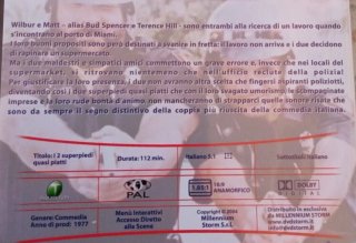 DVD Movie superpiedi quasi piatti Bud Spencer,Hill