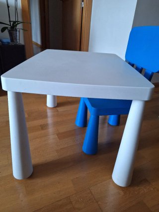 Mesa y Silla Infantil Mammut Ikea