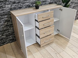 OFERTA DE COMODA APARADOR 2 PUERTAS 4 CAJONES