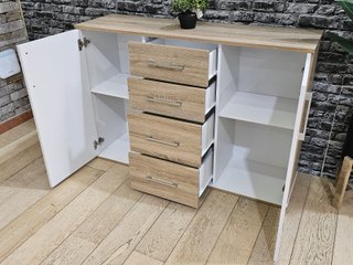 OFERTA DE COMODA APARADOR 2 PUERTAS 4 CAJONES