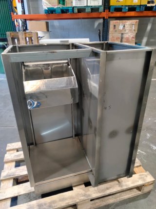 Mueble cafetero acero inoxidable