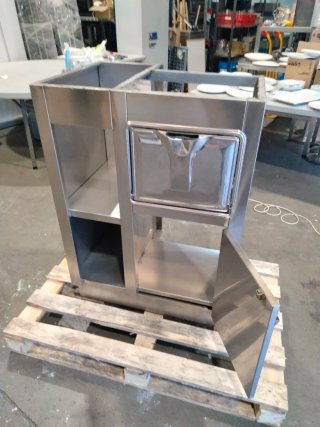 Mueble cafetero acero inoxidable