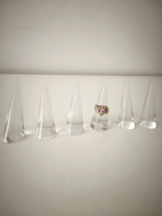 6 expositores para anillos metacrilato
