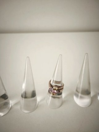 6 expositores para anillos metacrilato