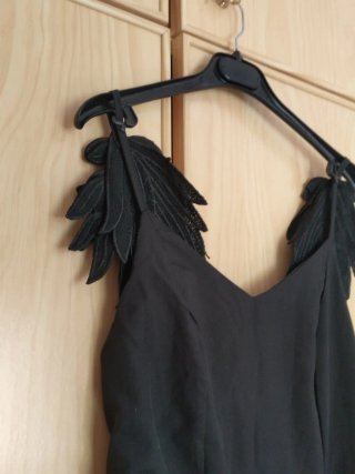 Vestido de cóctel negro mujer