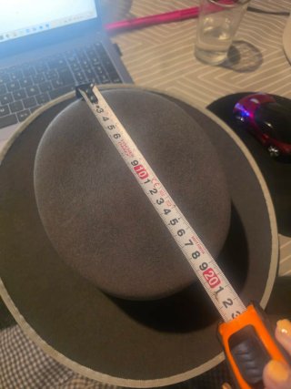 Sombrero ala ancha gris