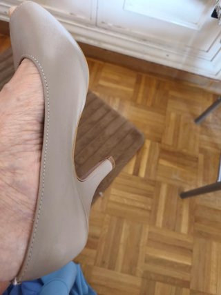 Zapatos tacón beige talla 37