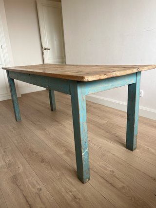 Mesa Tocinera Antigua Madera Maciza