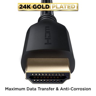 PowerBear cable HDMI 4K nylon trenzado