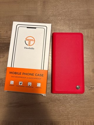Funda Libro iPhone 12 Roja Thorhülle Antigolpes