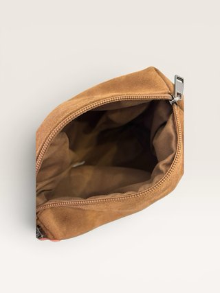 Bolso de mano / neceser marrón