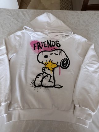 Felpa con cappuccio Snoopy Friends taglia 15-16 an