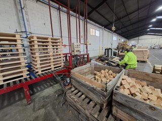 Línea de fabricación de palets