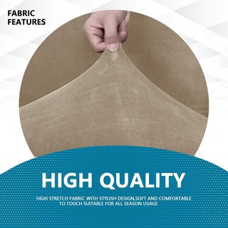 Fondello per Divano in Velluto Beige 2 Posti