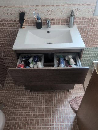 Mueble de baño completo madera y metal