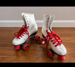 Patines de 4 ruedas blancos