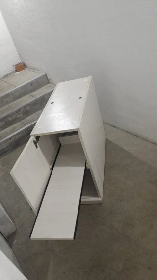 Cama nido beige y verde
