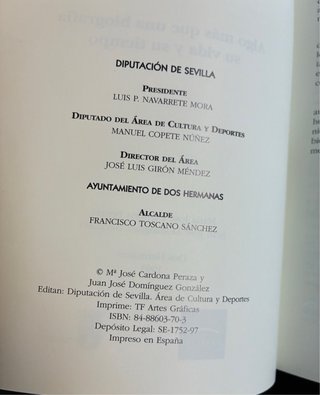 Manuel Benitez Rufo su vida y su tiempo