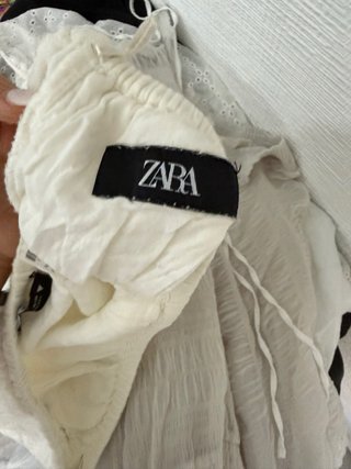 Pantalón corto Zara blanco S