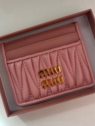 Portacartellini Miu Miu Rosa
