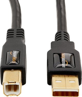 Amazon Basics cable USB conectores dorados