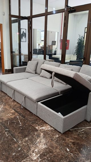 LIQUIDAMOS Sofá Cama Chaise Longue con Arcón