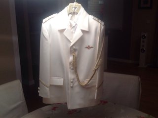 Traje comunión Almirante blanco con zapatos