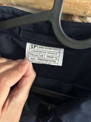 Chaqueta militar azul