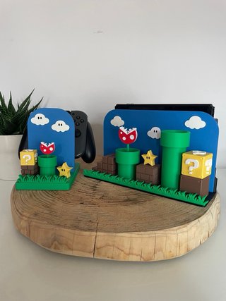Supporto dock e joycon Nintendo Switch Super Mario
