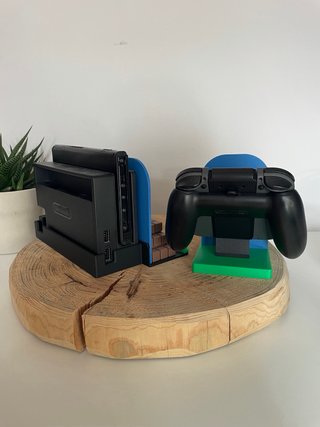 Supporto dock e joycon Nintendo Switch Super Mario